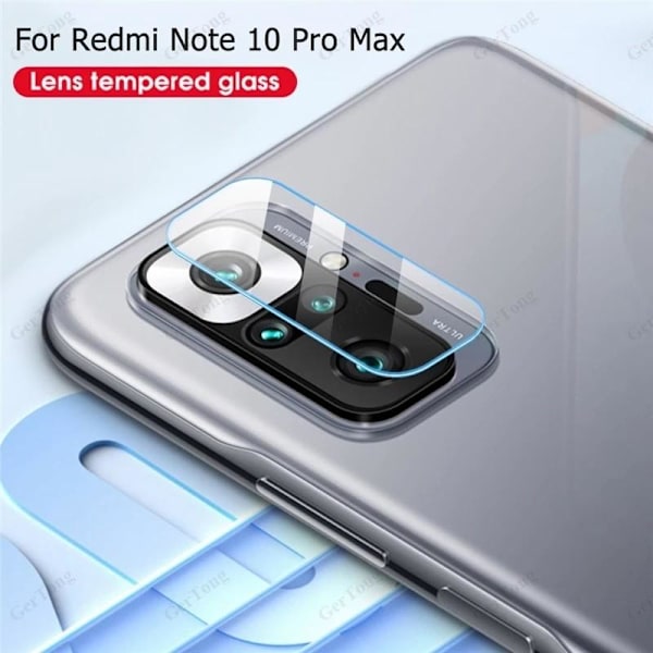 Xiaomi Redmi Note 10 Pro 4G 5D Kamera Linsskydd Flexibelt Glas Transparent