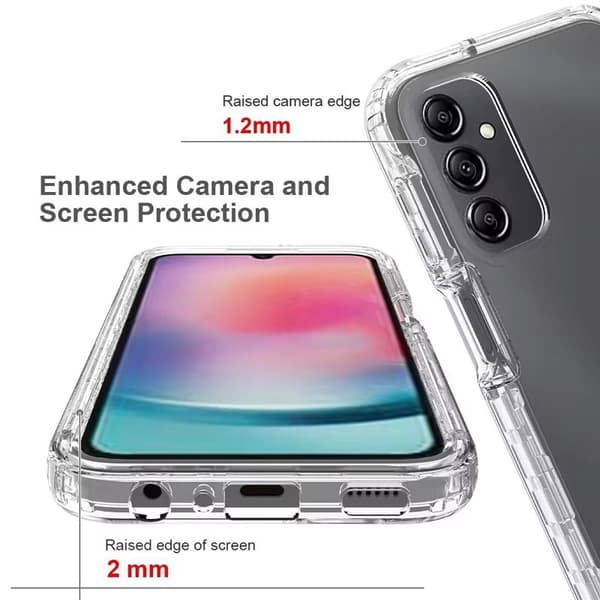 Samsung A24 Heltäckande Premium 3D Skal 3in1 ThreeSixty Clear