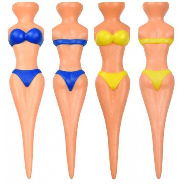 4-PACK Bikinitjejer Plastpeggar Blå