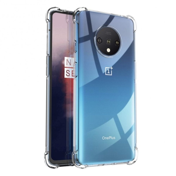 OnePlus 7T Stöttåligt Skal med Förstärkta Hörn Transparent