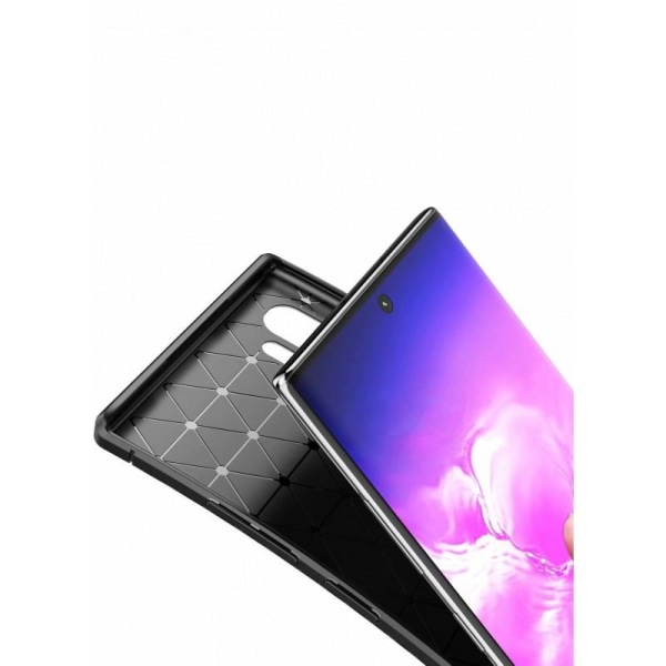 Samsung Note 10 Plus iskunkestävä suojus FullCarbon V4 Black
