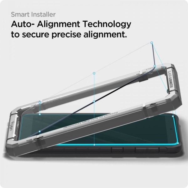 2-PACK Samsung Xcover 5 Härdat Glas Spigen ALM Med Installations Transparent