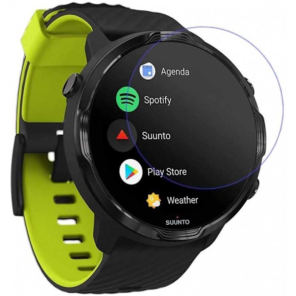 Suunto 7 hærdet glas 0,2 mm 9H 2,5D Transparent