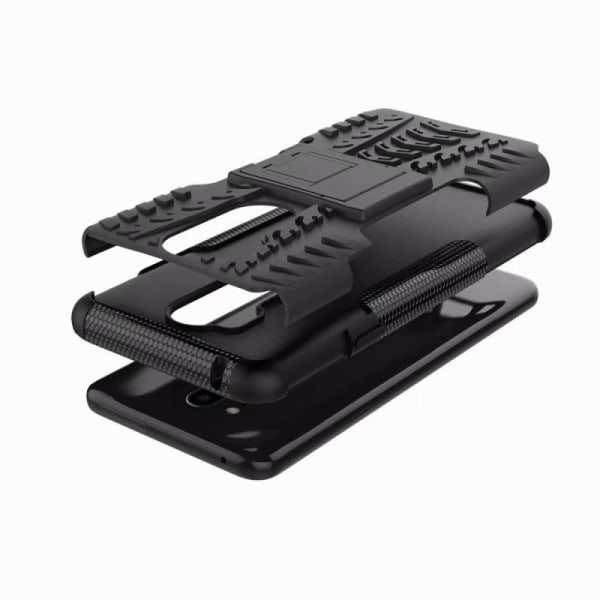 LG G7 ThinQ Iskunkestävä suojus Active Supportilla Black