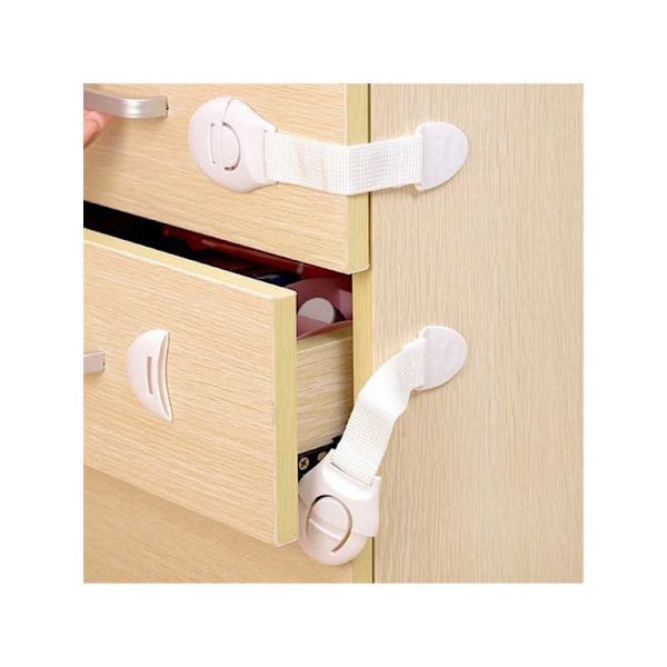 3-PACK Lapsilukko Kaapin lukko White