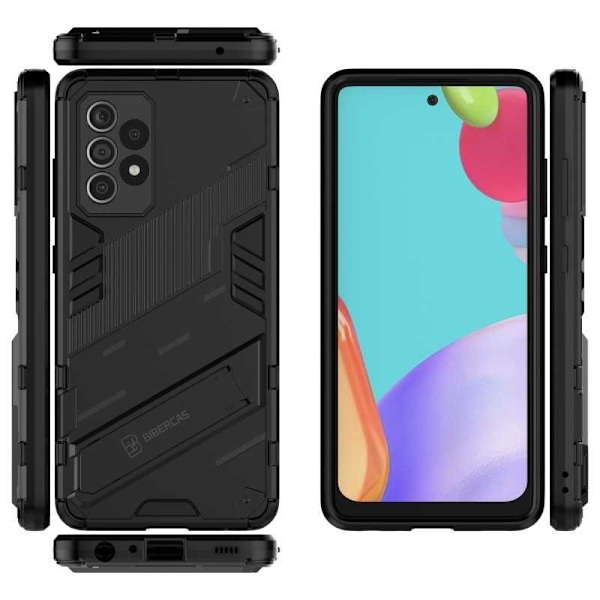 Samsung A23 5G Iskunkestävä kotelo jalustalla ThinArmor V2 Svart