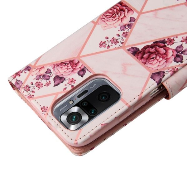 Redmi Note 10 Pro Trendikäs lompakkokotelo Sparkle 4-FACK Pink
