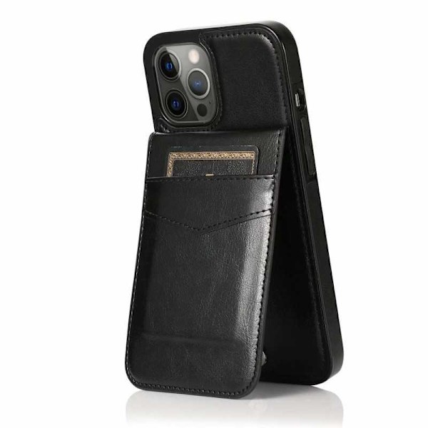 iPhone 12/12 Pro Mobiilikotelo Korttiteline 6-FACK Retro V3 Rosenguld