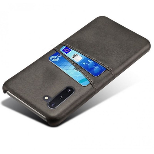 Samsung Note 10 stødabsorberende kortholder Retro V2 Black