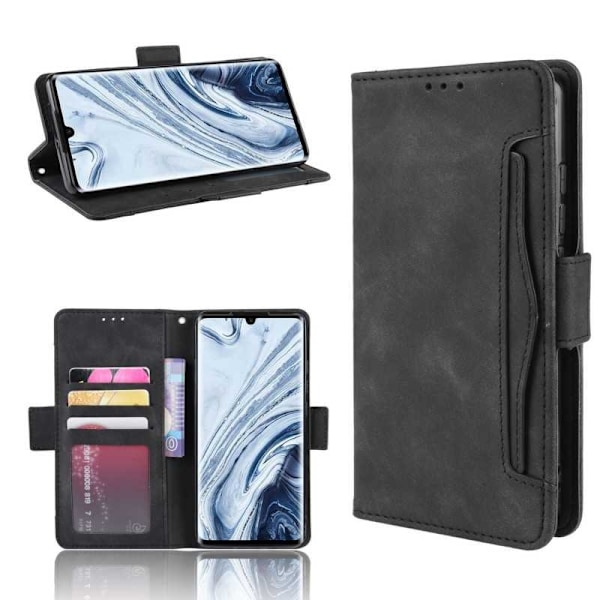 Xiaomi Mi Note 10 / 10 Pro Plånboksfodral PU-Läder 6-FACK Winston V3 Svart