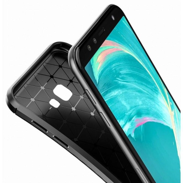 Samsung J4 Plus iskunkestävä suojus FullCarbon V4 (SM-J415FN/DS) Black