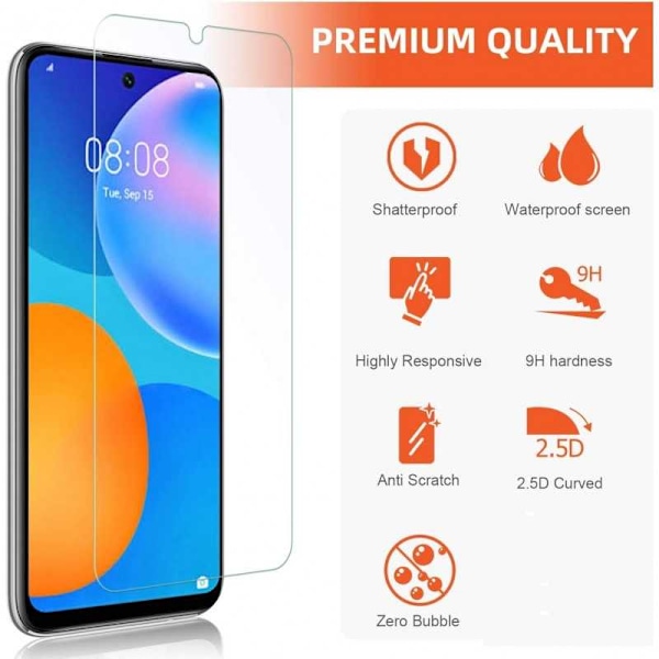 Huawei P Smart 2021 Härdat glas 0.26mm 2.5D 9H Transparent