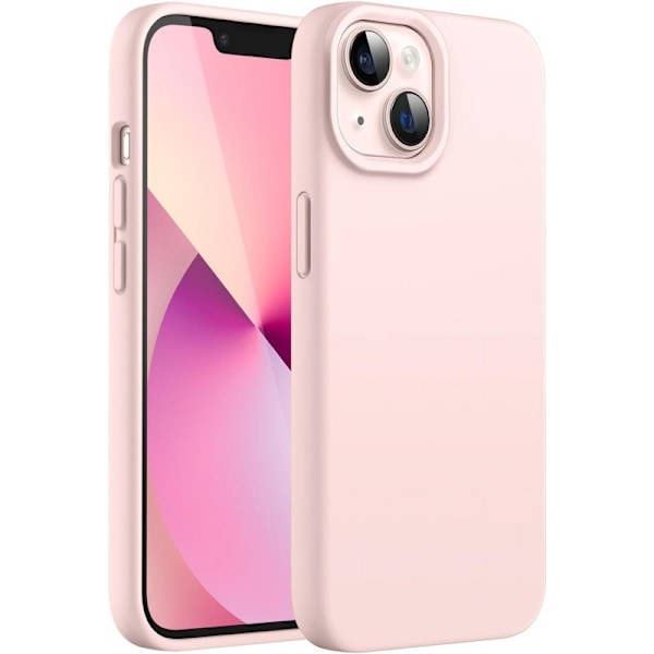 Kuminen iskunkestävä kotelo iPhone 14 - vaaleanpunainen