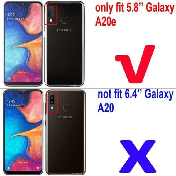 2-PACK Samsung A20e Härdat glas 0.26mm 2.5D 9H Transparent