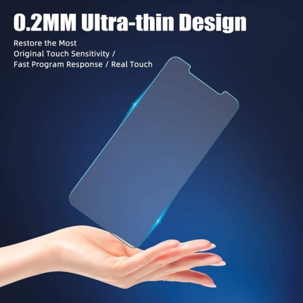 2-PAKKEN iPhone 12 Pro Herdet glass 0,26 mm 2,5D 9H Transparent