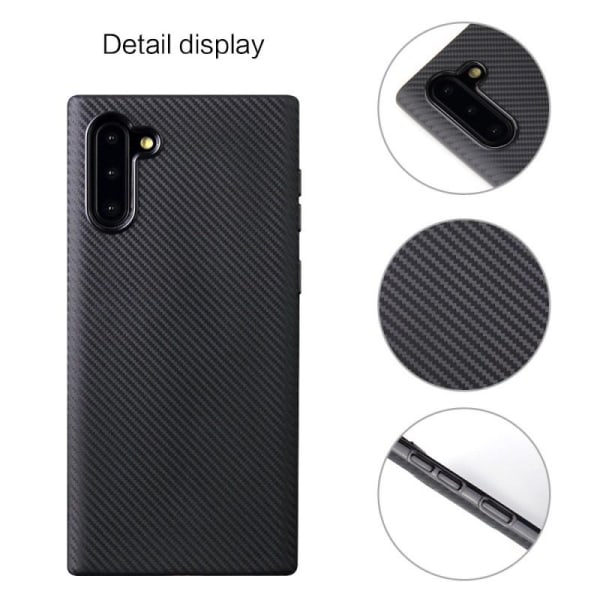 Samsung Note 10 stødsikkert cover FullCarbon V2 Black