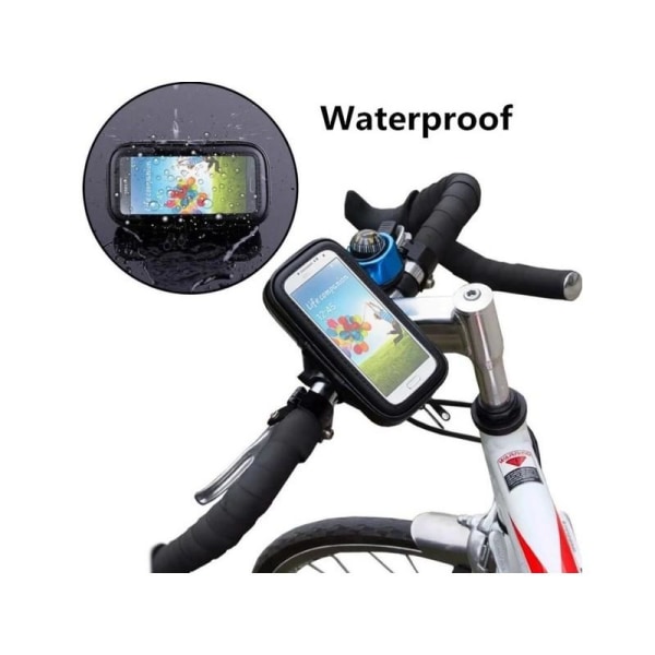 Praktisk vandtæt mobiltaske til cykel Black