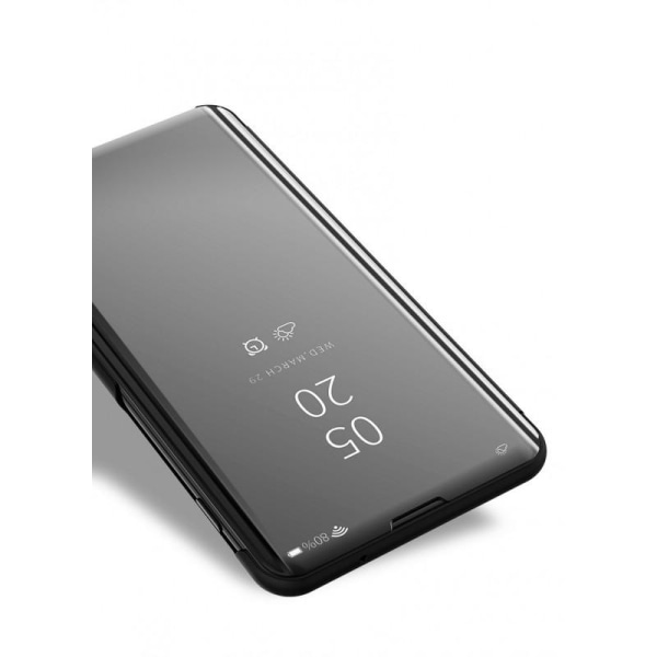 Huawei P Smart 2021 Smart Flipfodral Clear View Standing V2 Rock Svart