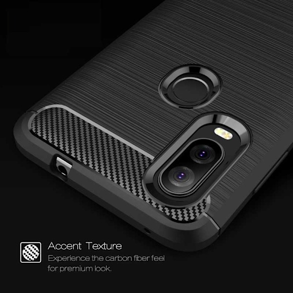 Motorola One Vision Shockproof Shell SlimCarbon Black