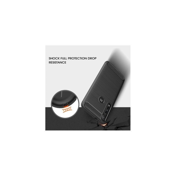 Motorola One Macro Shockproof SlimCarbon Veske Black