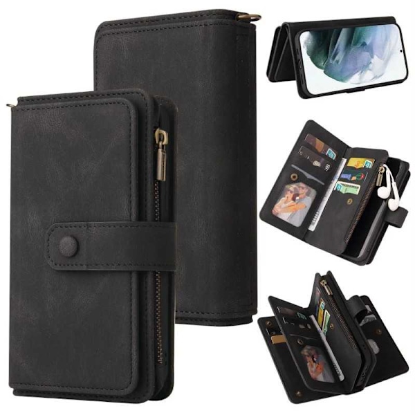 Samsung S24 multifunktionelt pung etui Lynlås 13-rum