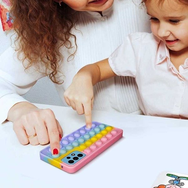 Samsung A53 5G Skyddande Skal Fidget Toy Pop-It V2 multifärg