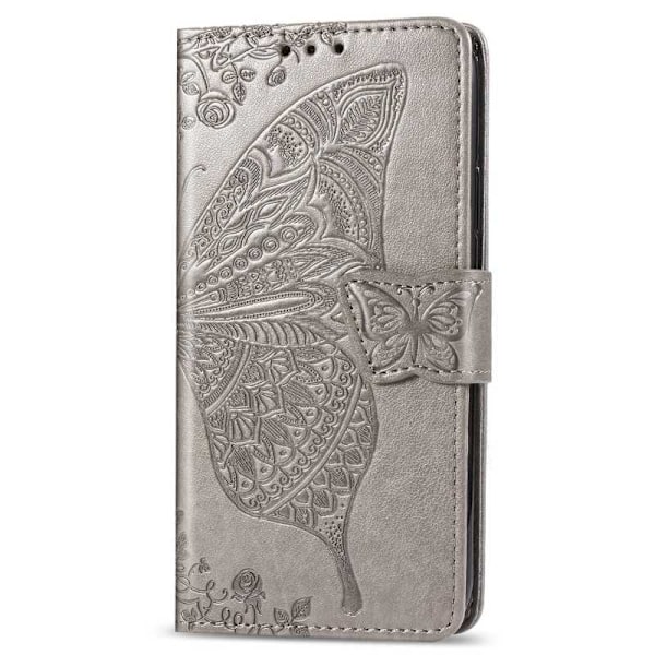 iPhone 7 Plus / 8 Plus -lompakkokotelo PU-nahkainen 4-POCKET Motif Butterfly Rosenguld