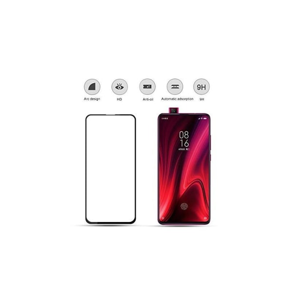 Xiaomi Mi 9T Tempered Glass 0,26mm 9H Full Frame Transparent