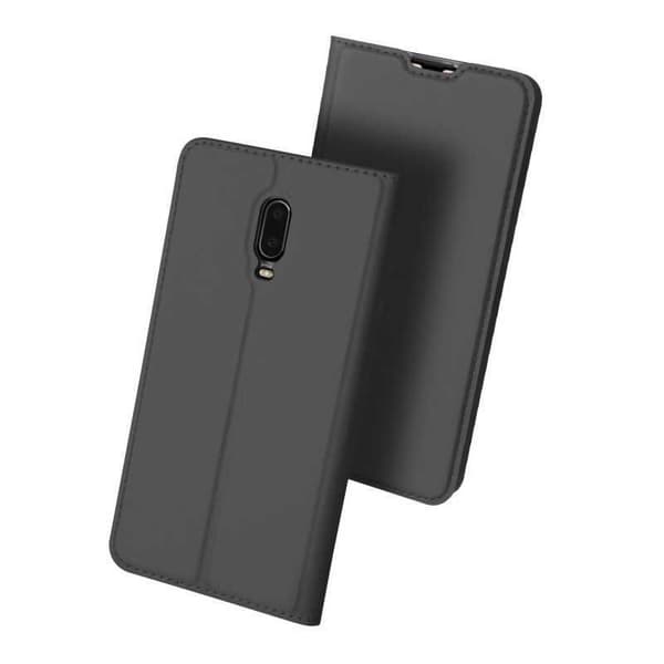 OnePlus 6T Flip Case Smooth -korttipaikka Svart