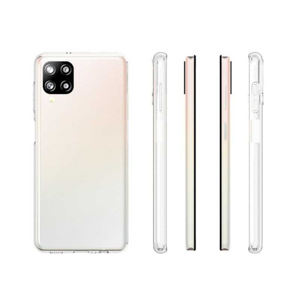 Samsung A12 stødabsorberende blødt etui Enkelt Transparent