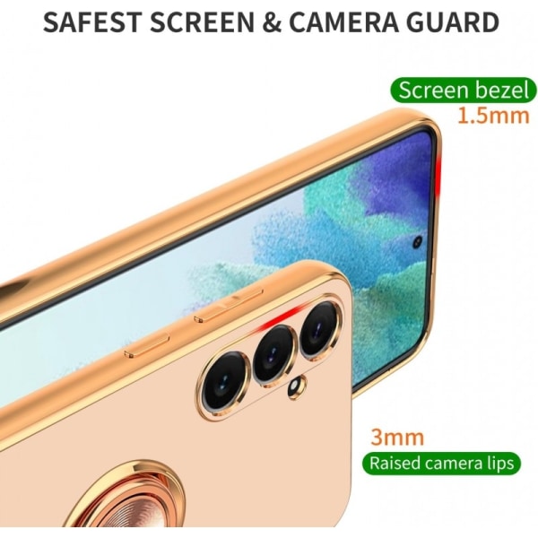 Samsung S24 Elegant & Stöttåligt Skal med Ringhållare Flawless -