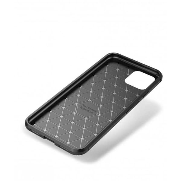 Google Pixel 4 XL Iskunkestävä ohut kansi FullCarbon V4 Black
