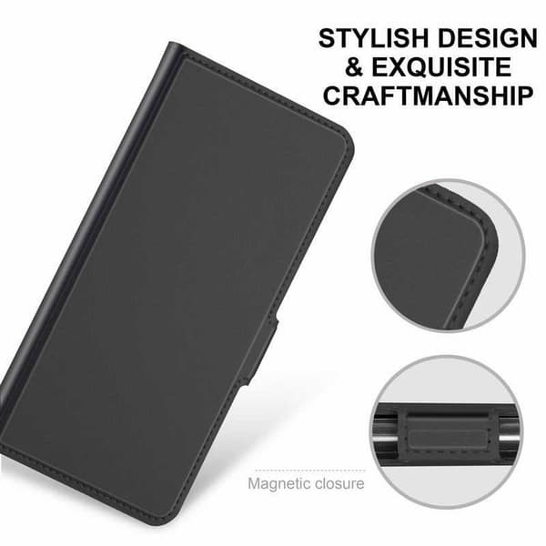 Samsung S20 Flip Case Smooth -korttipaikka Black