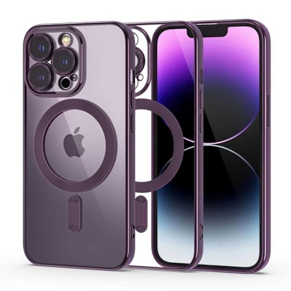 Iskunkestävä MagSafe-yhteensopiva kotelo iPhone 14 Pro Max Violetti
