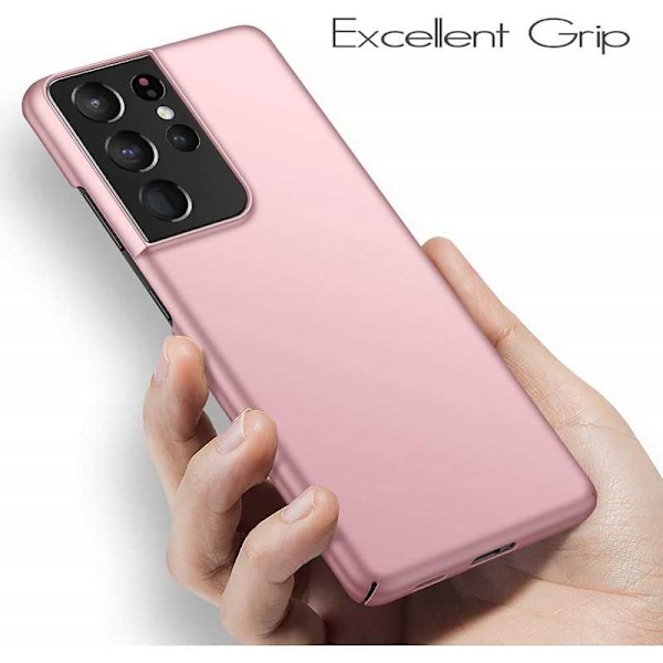 Samsung S21 Ultra Tunt Lätt Mobilskal Basic V2 Rosenguld Rosa guld