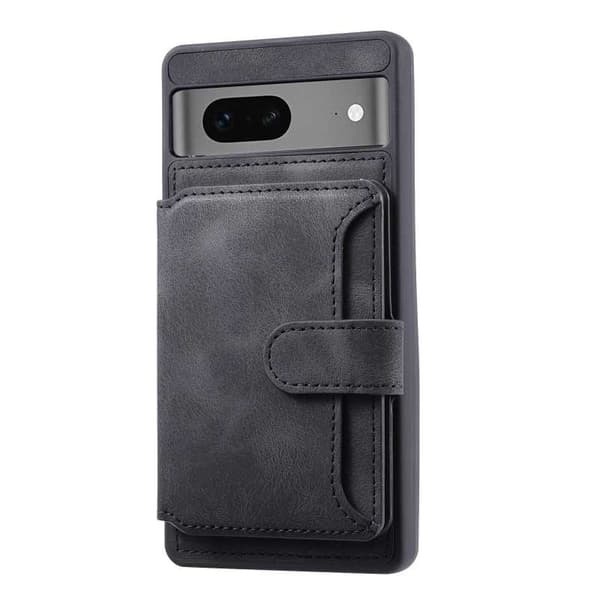 Google Pixel 7 Iskunkestävä Premium Cover 7-SLOT Solid V6 Nordcell™ Black