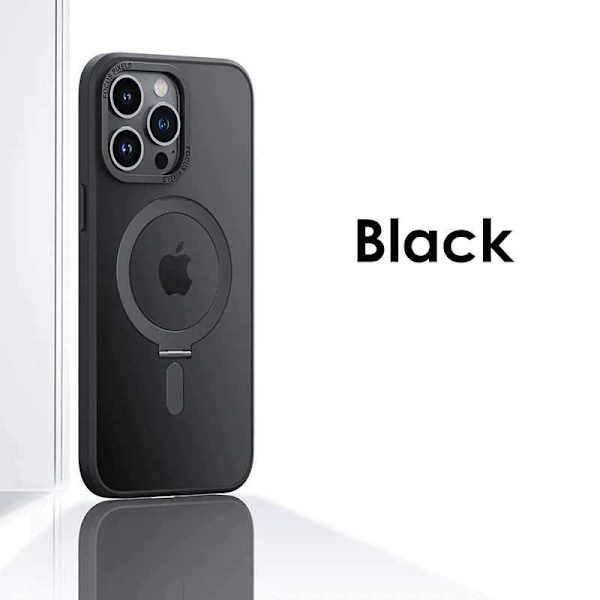 iPhone 14 Pro Max Stöttåligt Magsafe Skal med Kickstand Nordcell™ Svart