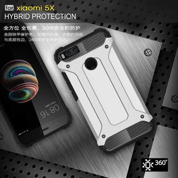 Xiaomi Mi A1 Iskunkestävä SlimArmor Svart