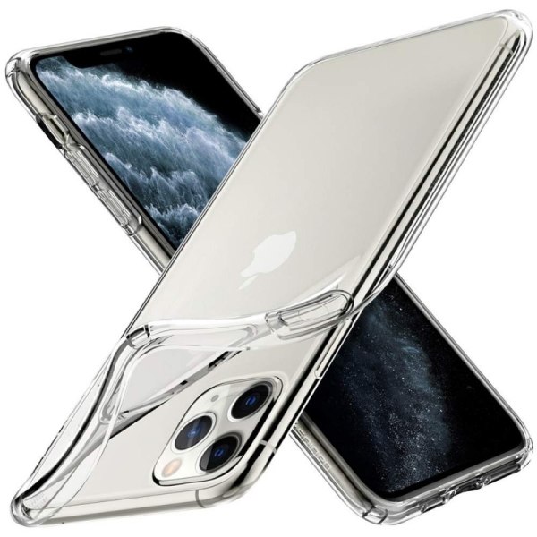iPhone 11 Pro Max stødabsorberende silikonecover Enkelt Transparent