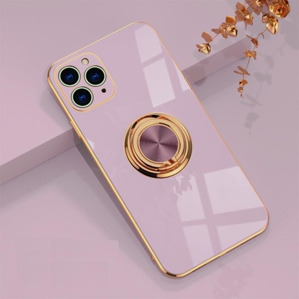 iPhone 11 Pro Elegant & Stöttåligt Skal med Ringhållare Flawless Svart