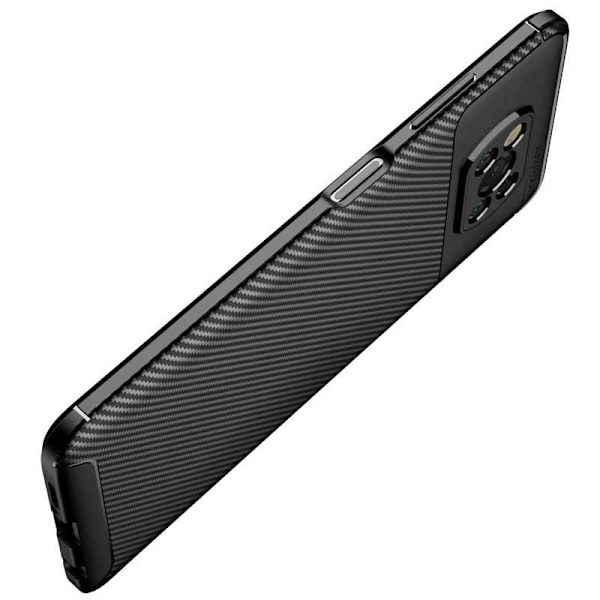 Xiaomi Poco X3 NFC stødsikkert slankt cover FullCarbon V4 Black