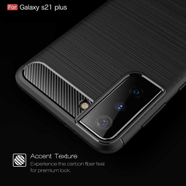 Samsung S21 Plus Shockproof Shell SlimCarbon Black