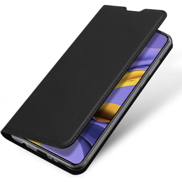 Samsung Galaxy A51 Flip Case Skin Pro med kortrum Black