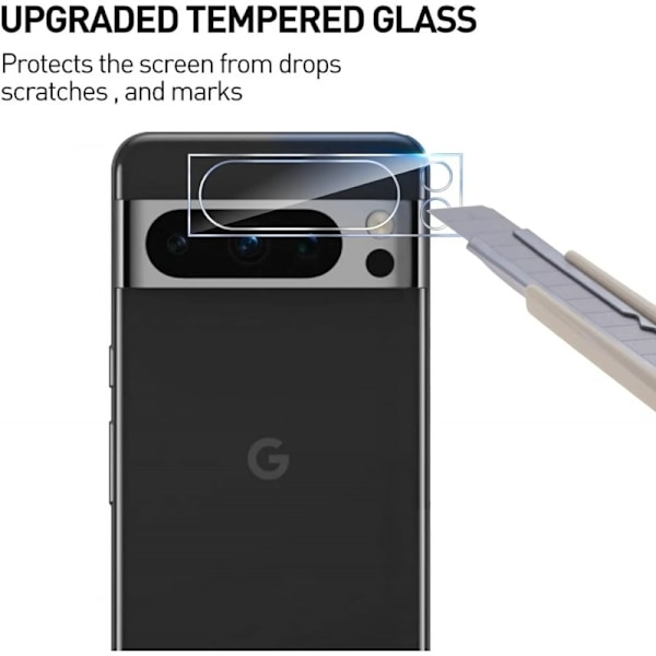 Google Pixel 9 / 9 Pro Kamera Linsskydd Härdat Glas