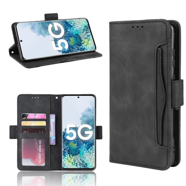 Samsung Galaxy S20 FE tegnebog etui PU-læder 6-LOMMES Winston V3 Black