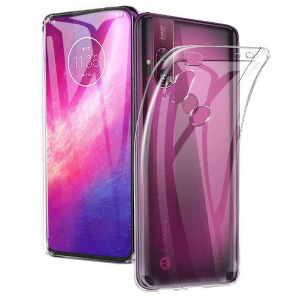 Motorola One Hyper stødabsorberende silikonecover Enkelt Transparent