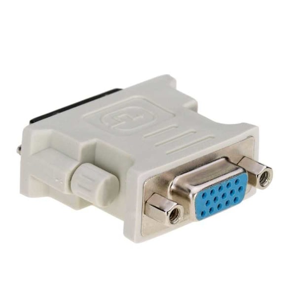 Adapter DVI-I (m) till VGA (f) Vit