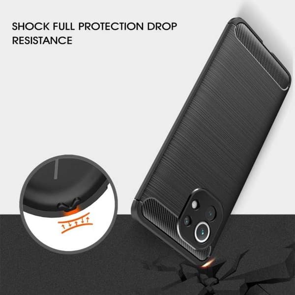 Xiaomi Mi 11 iskunkestävä SlimCarbon kotelo Black