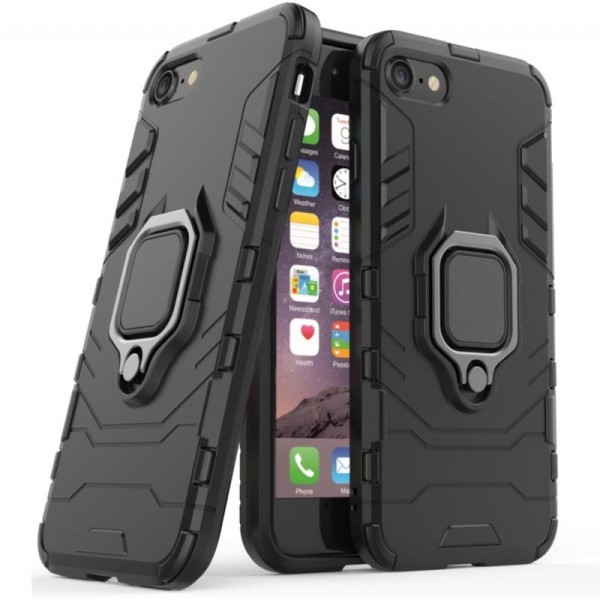 iPhone 8 Plus Shockproof Cover med Ring Holder ThinArmor Black