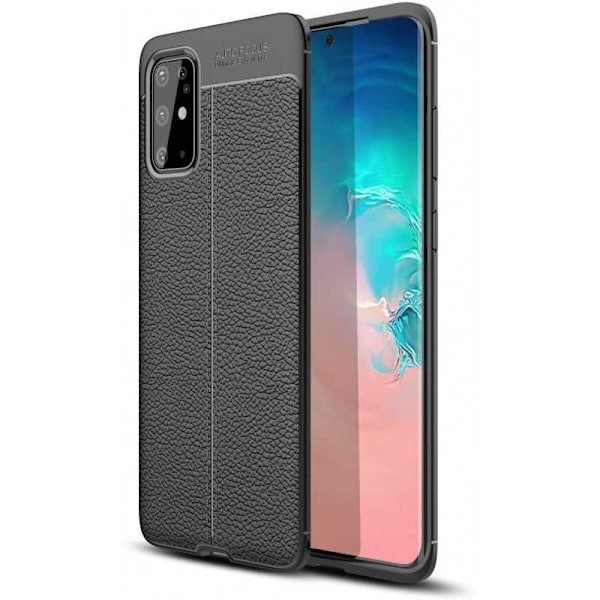 Samsung S20 Plus Stöttåligt & Stötdämpande Skal Lychee Svart
